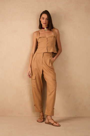 Linen Side Pocket Pants