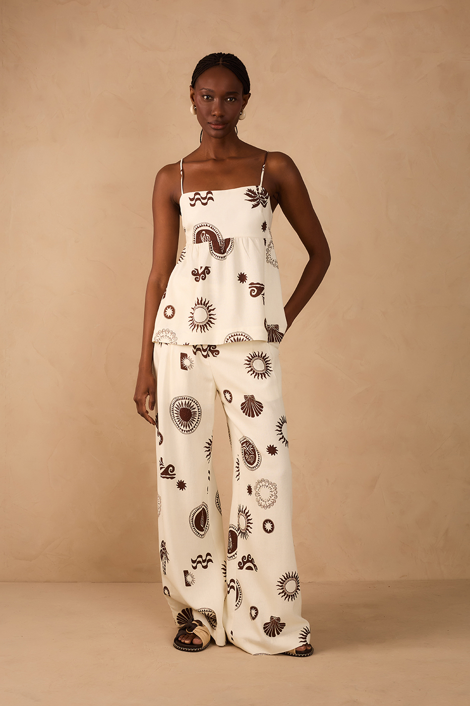 Sol Rio Pockets Wide-Leg Pants