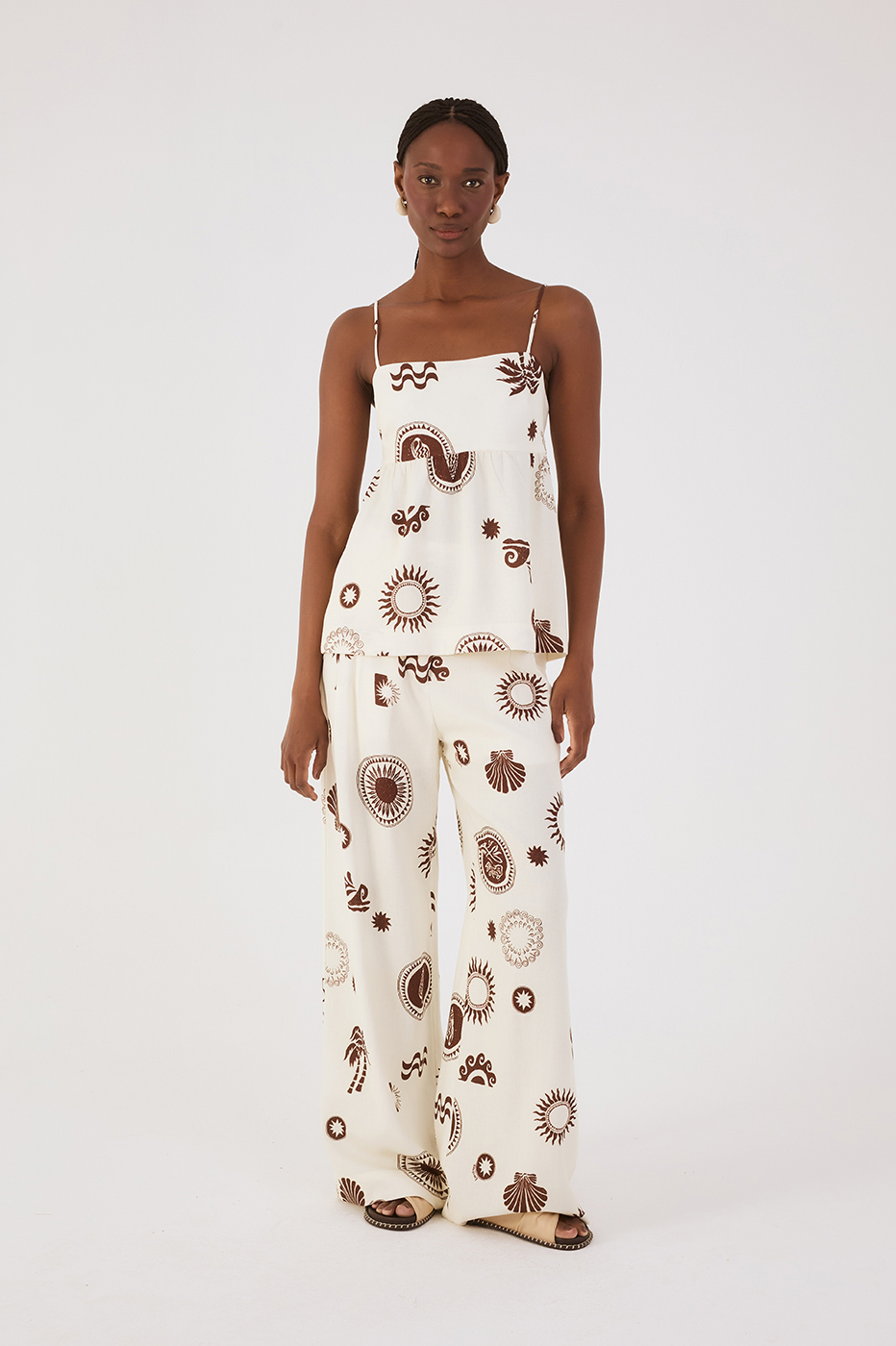 Sol Rio Pockets Wide-Leg Pants