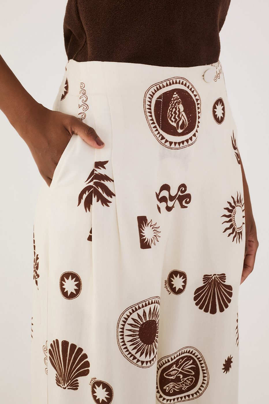 Sol Rio Pockets Wide-Leg Pants