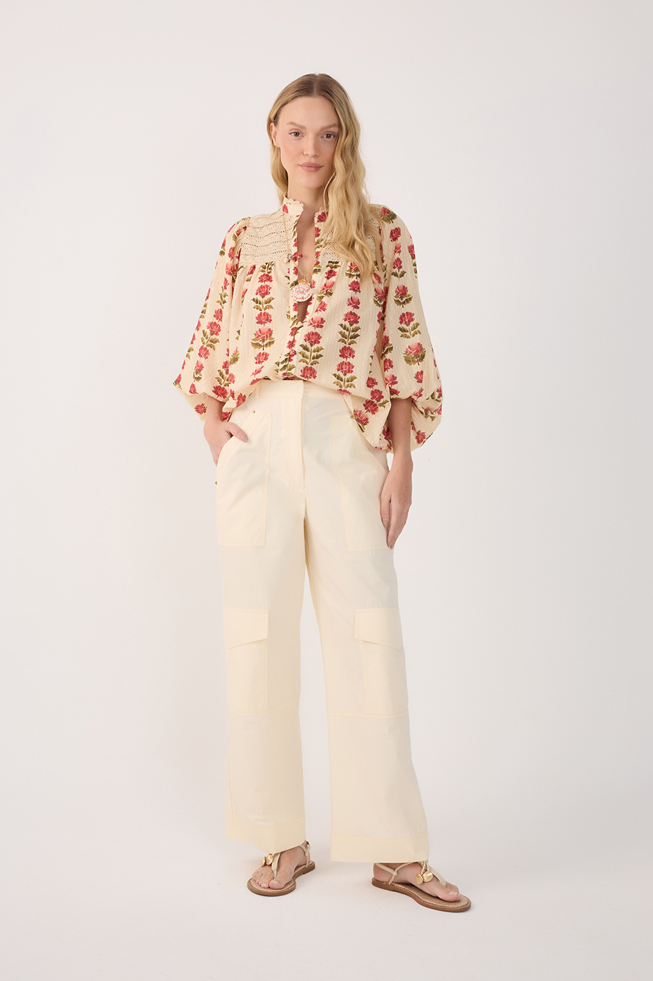 Cotton Rivets Pants