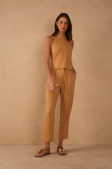Linen Carrot Pants