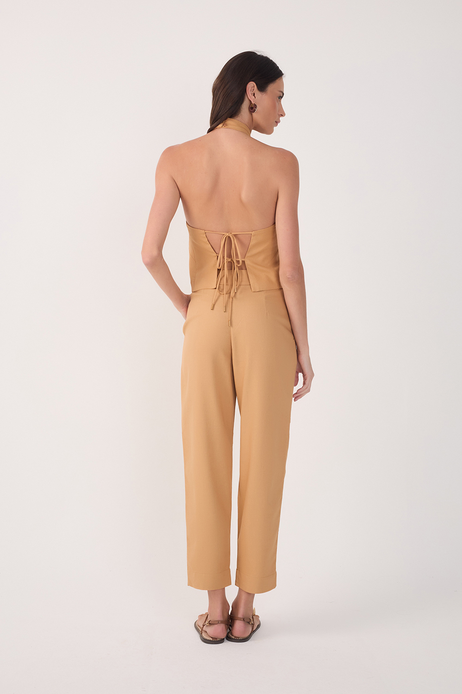 Linen Carrot Pants