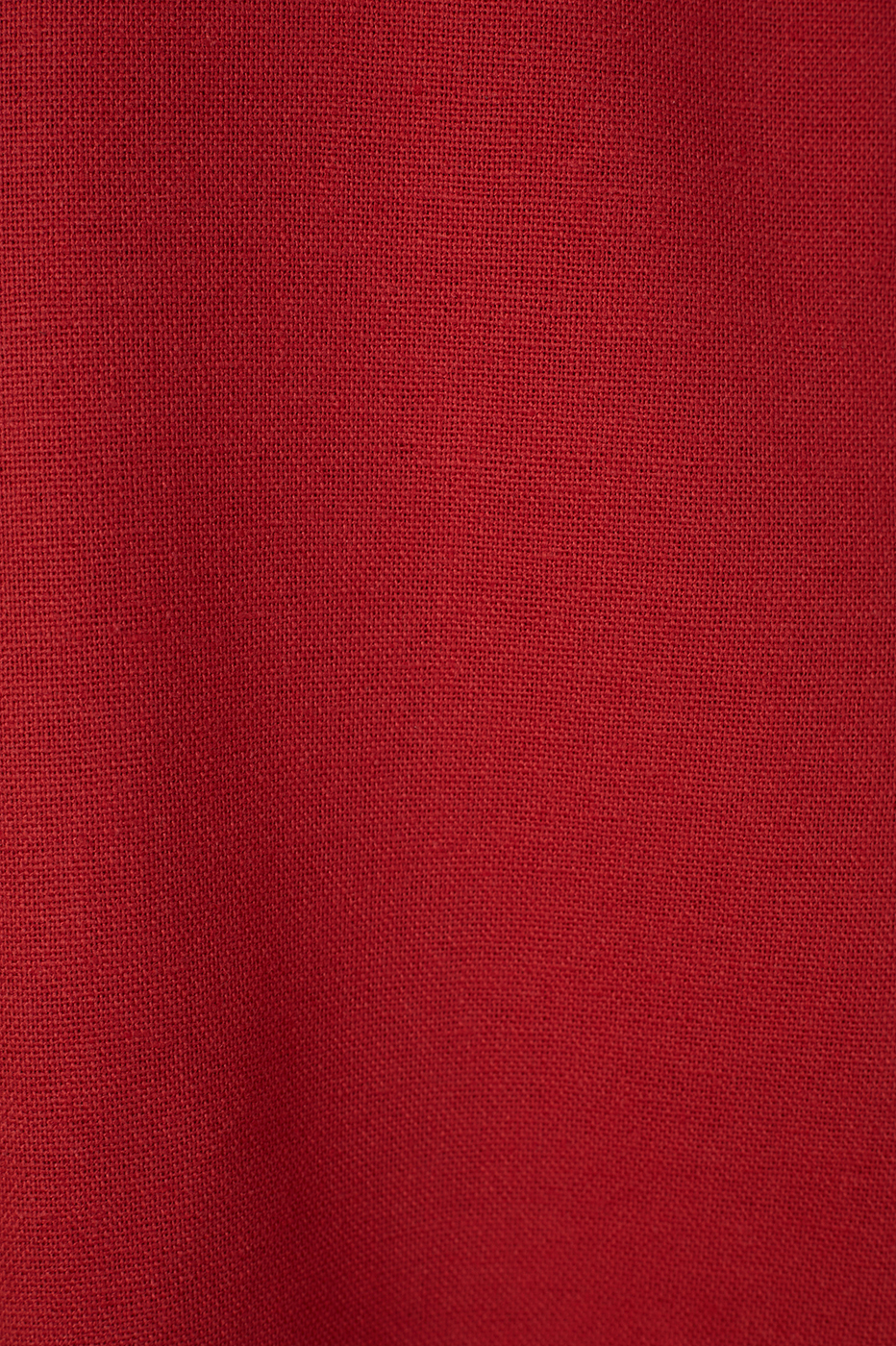 Red Side Pockets Linen Carrot Pants