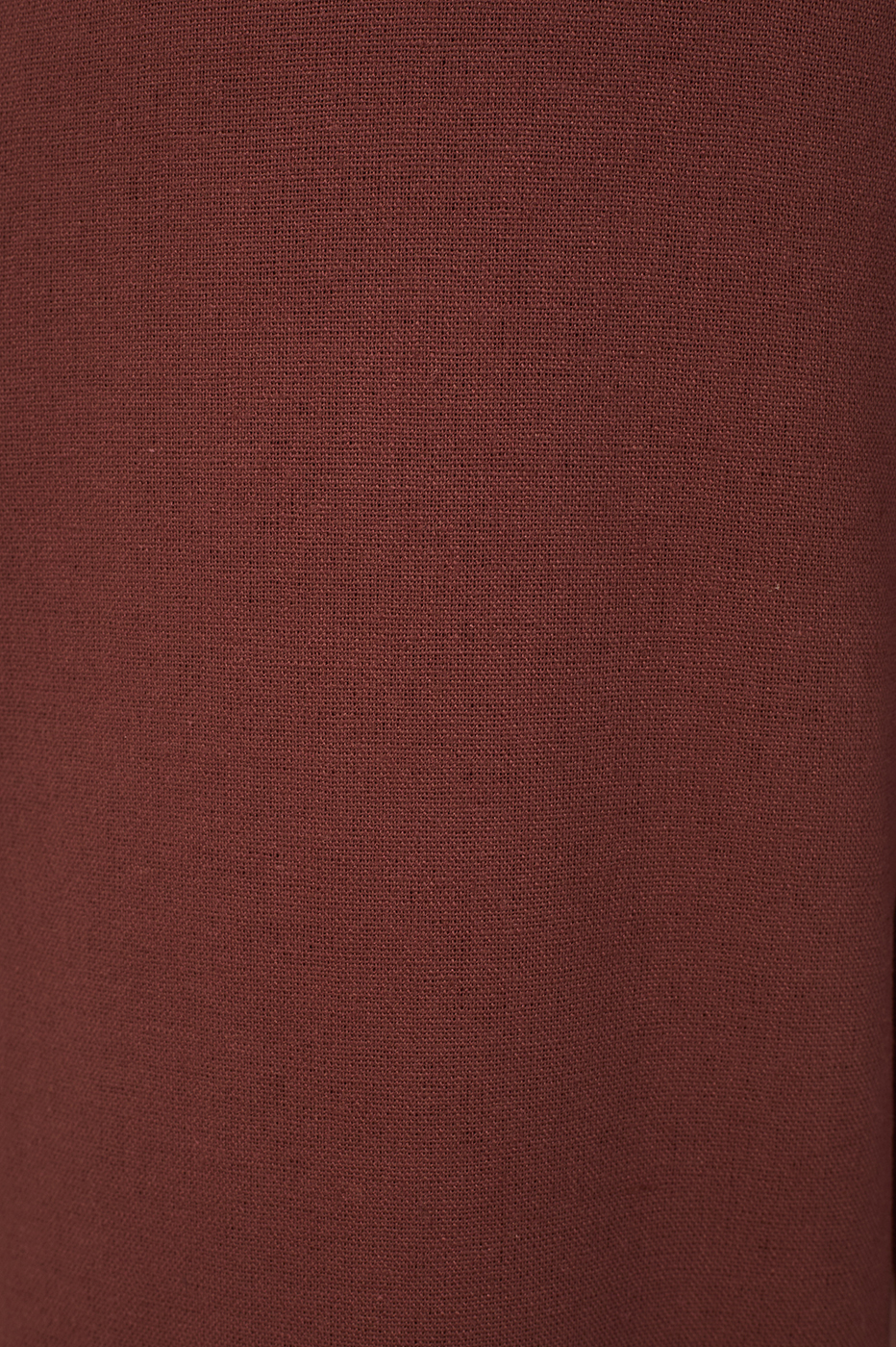 Brown Side Pockets Linen Carrot Pants