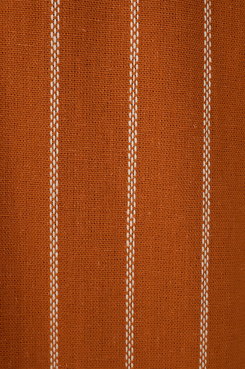 Ochre Striped Pleated Wide-Leg Pants