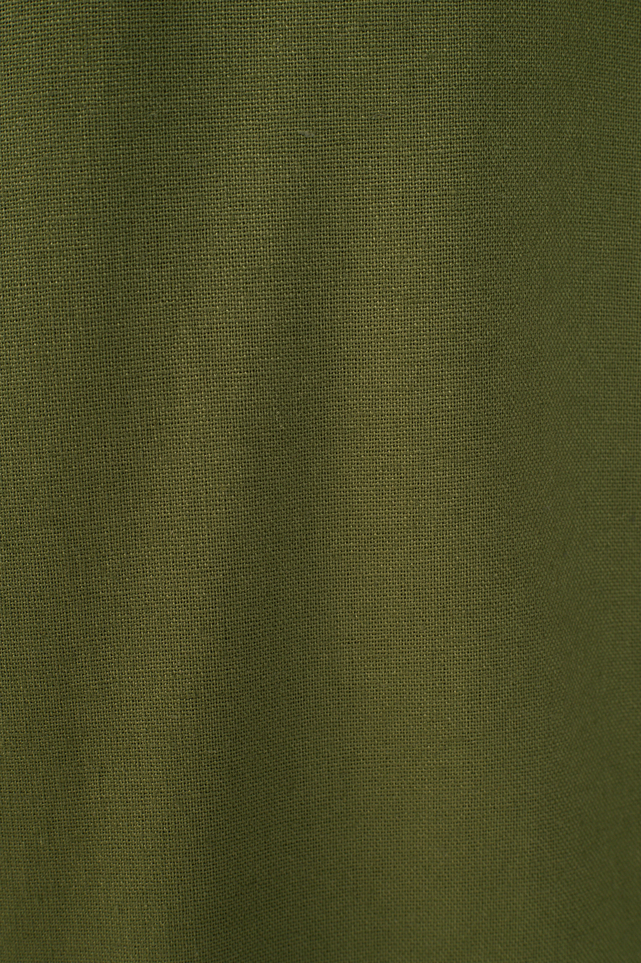 Green Pockets Belt Loops Linen Pants
