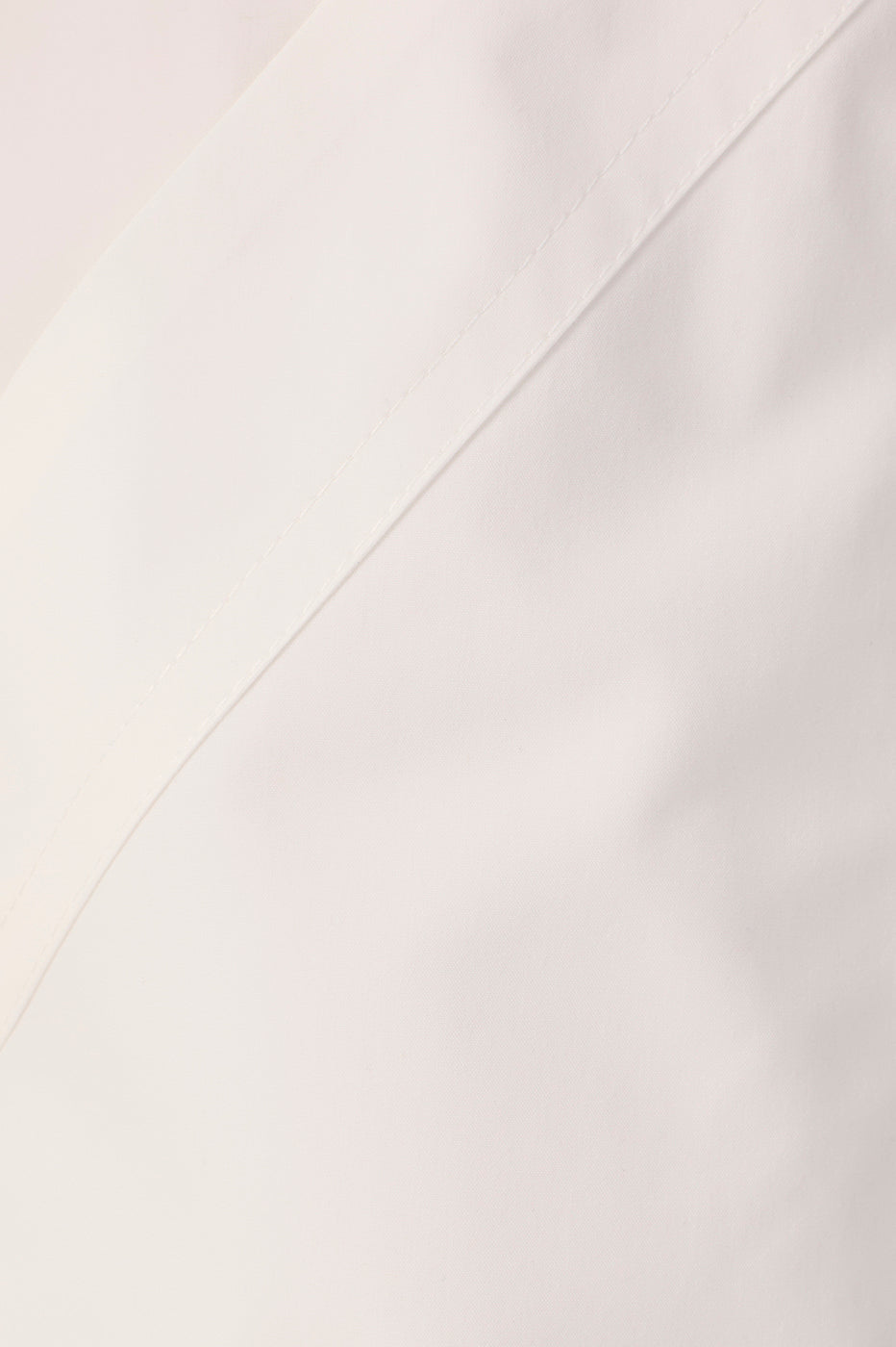 Off-White Topstitching Pleated Cotton Pants