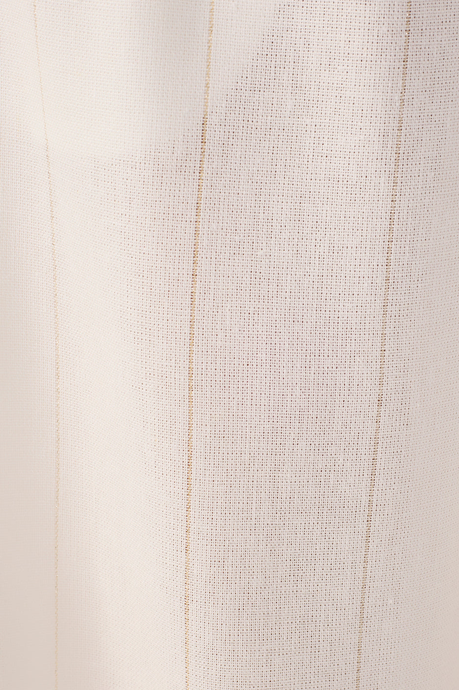 Off-White Pleated Lurex Stripes Linen Pants