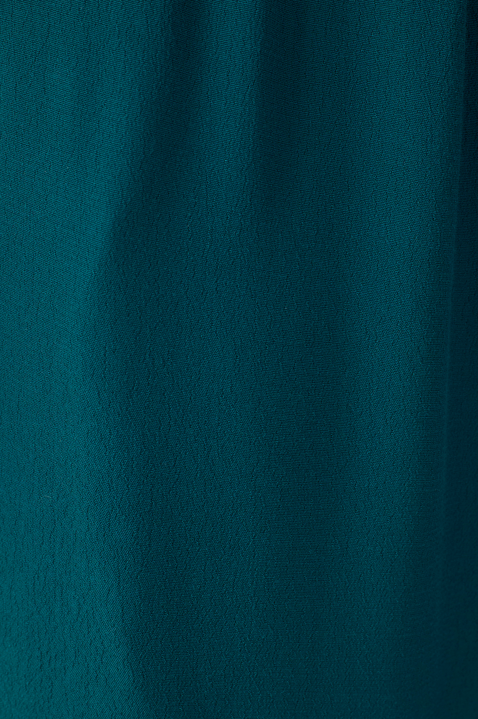 Green Ruched Wide Leg Crepe Pants