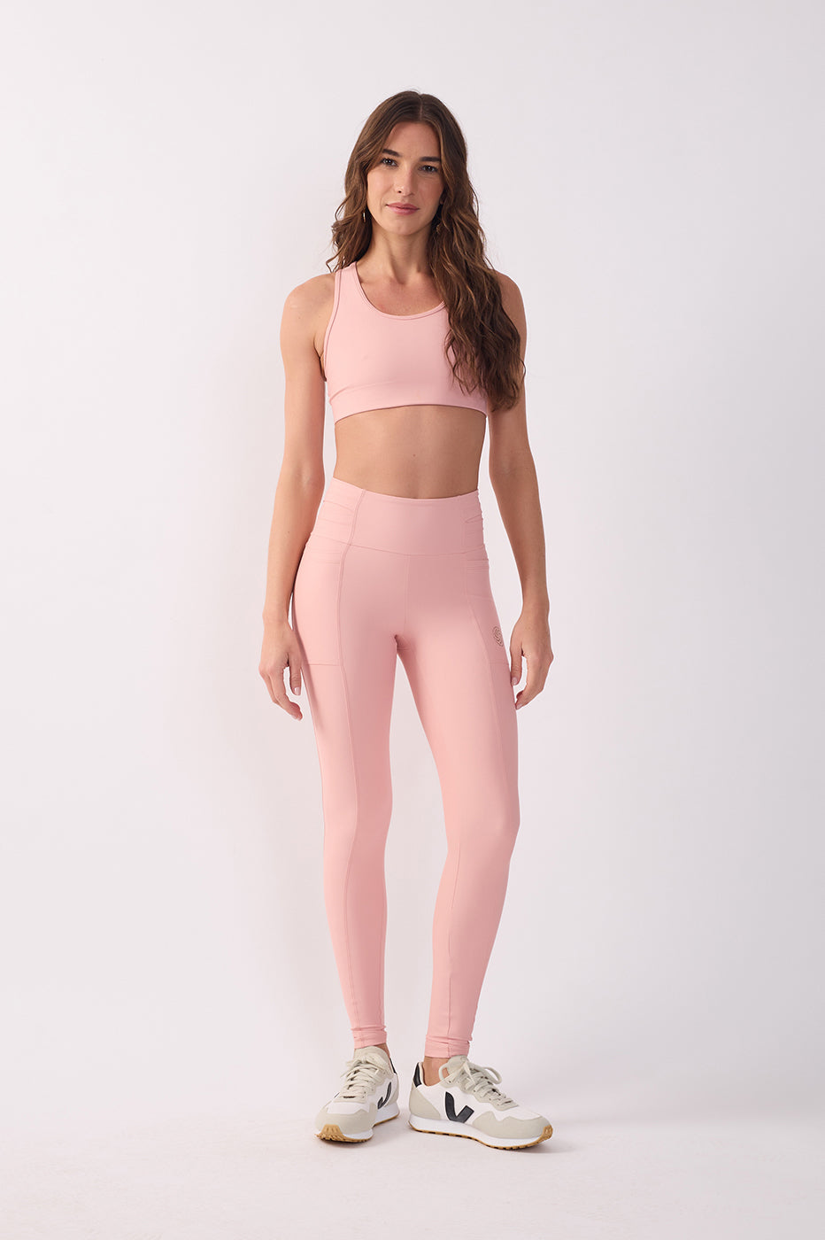 Pink High-Waist Workout Leggings