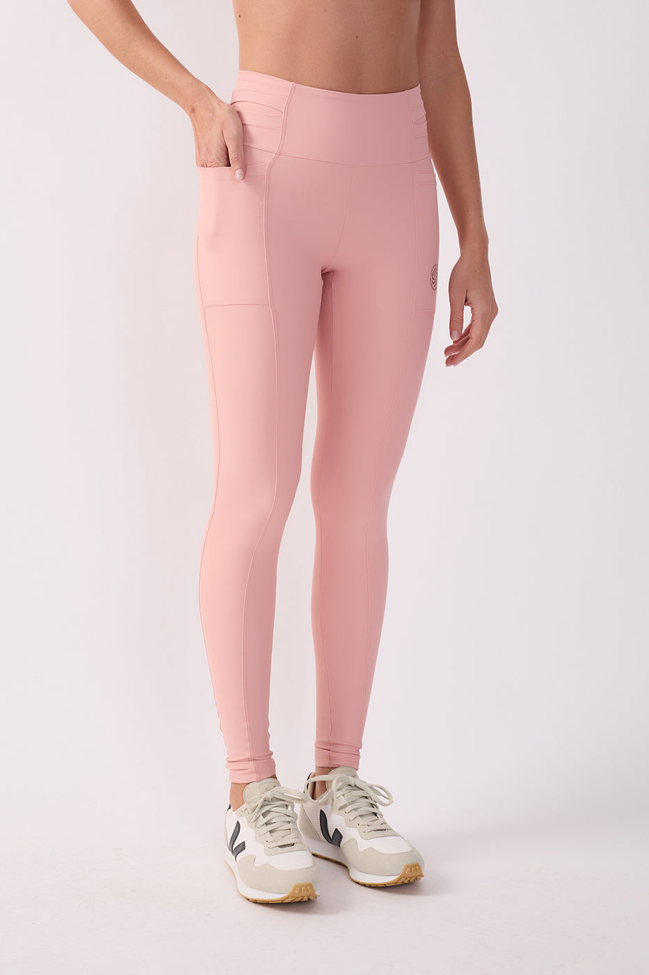 Pink High-Waist Workout Leggings
