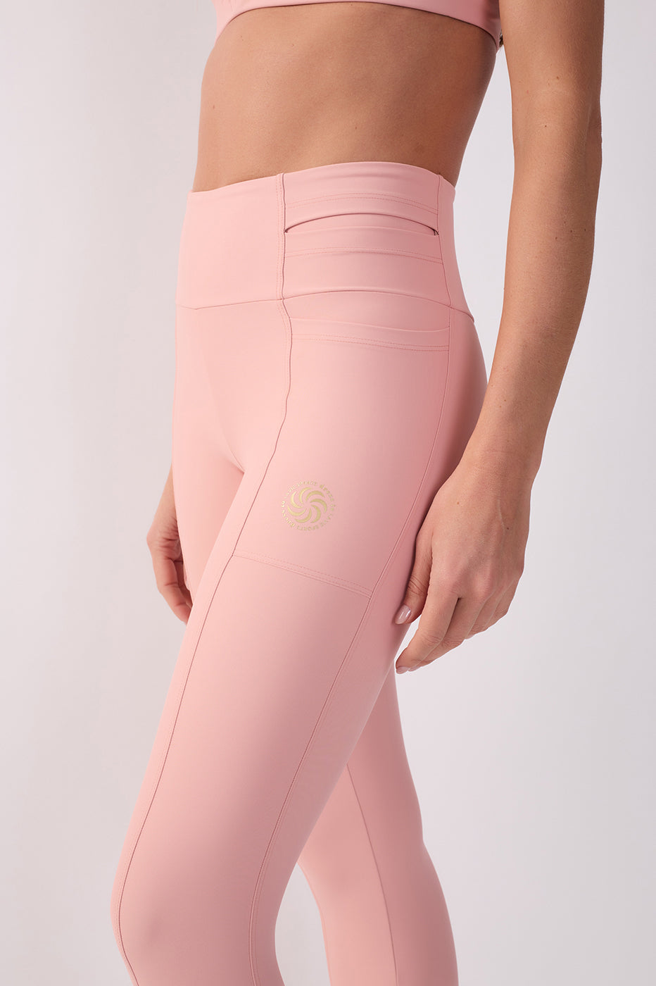 Pink High-Waist Workout Leggings