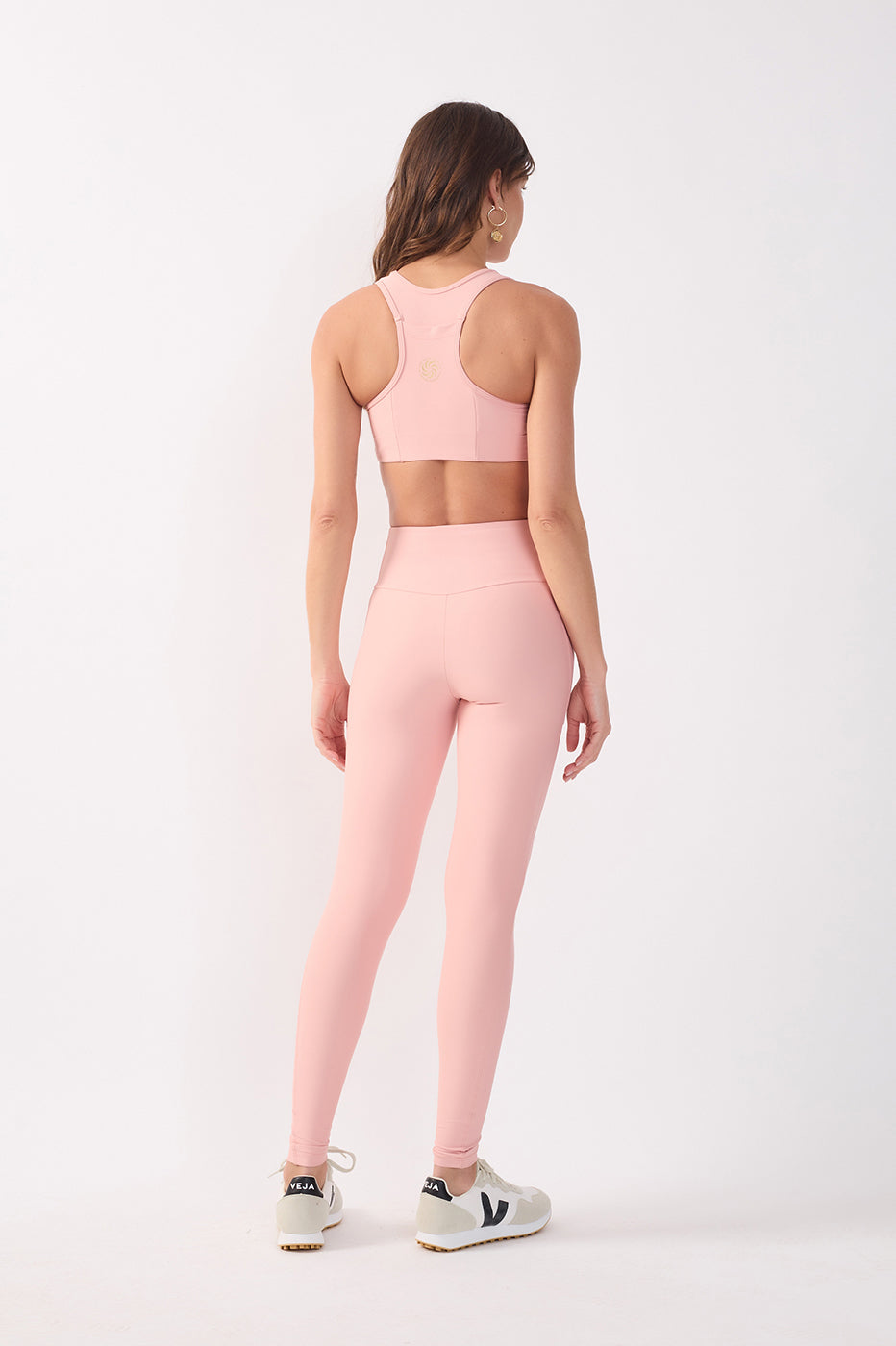 Pink High-Waist Workout Leggings