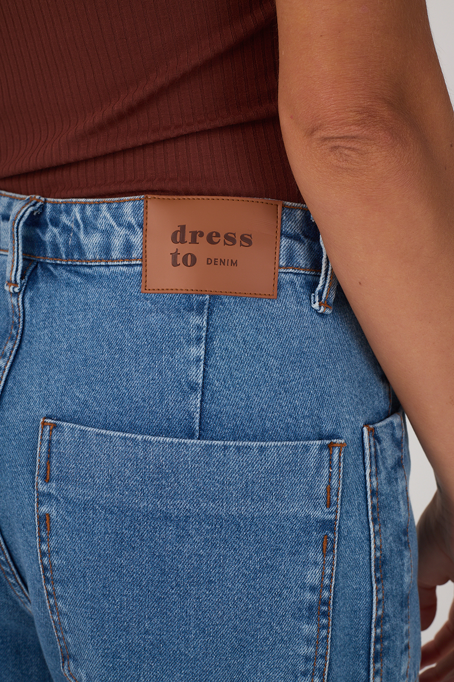 Denim Pockets Pants