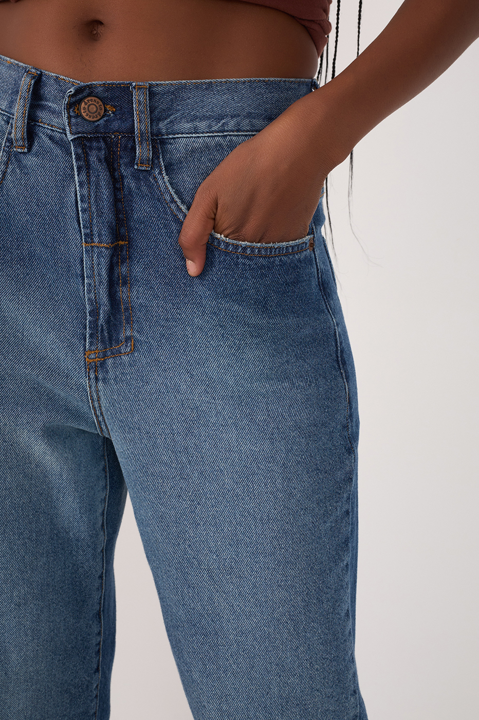 Marked Denim Pants