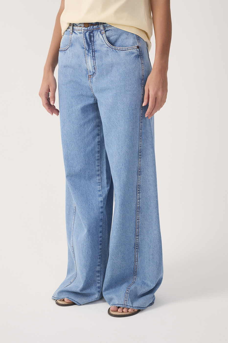 Offset Seams and Topstitching Jeans