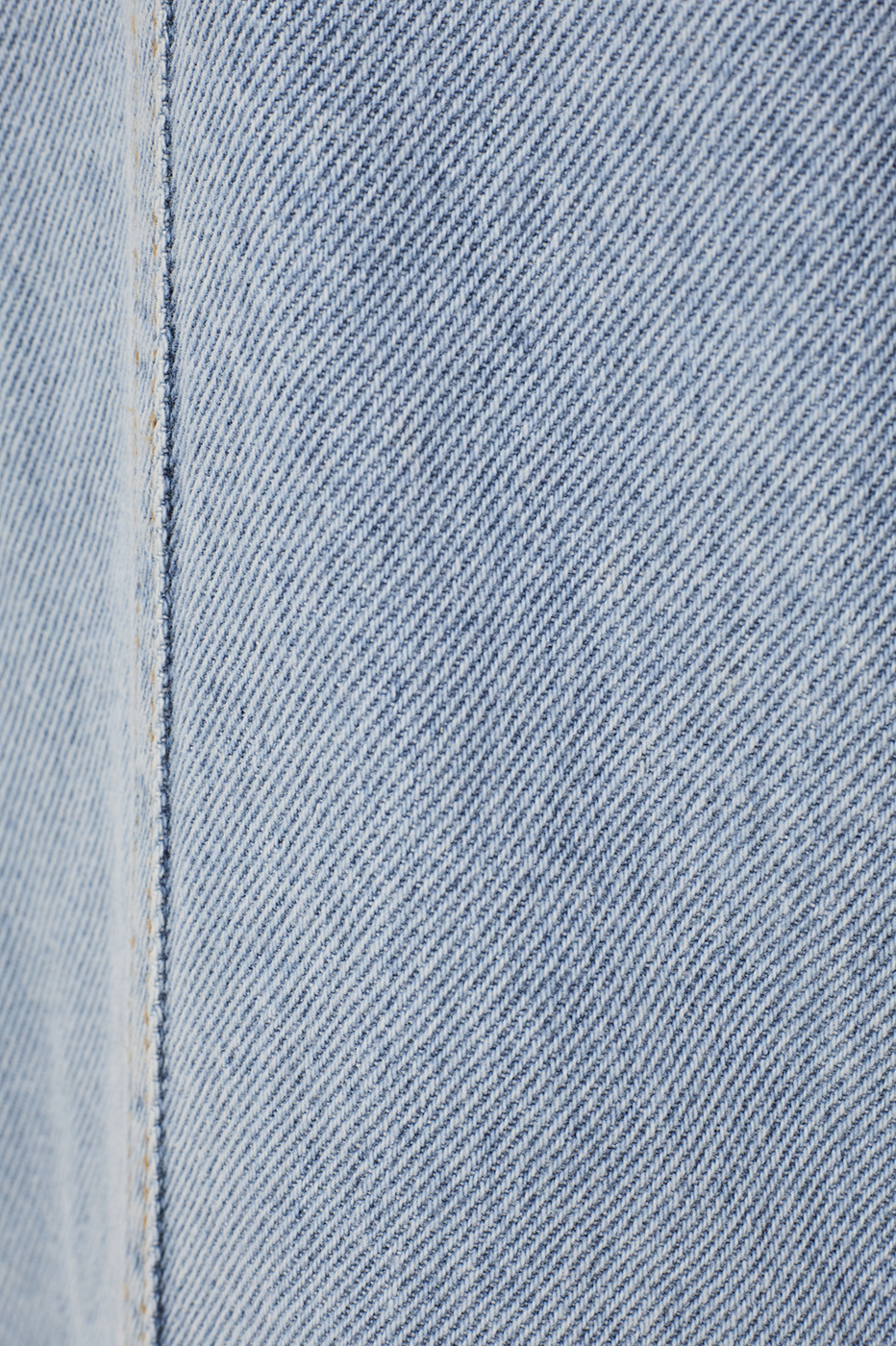 Denim Seam Details Pockets Wide-Leg Pants