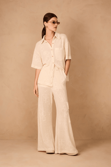 Off-White Grumari Side Pockets Lined Jacquard Pants