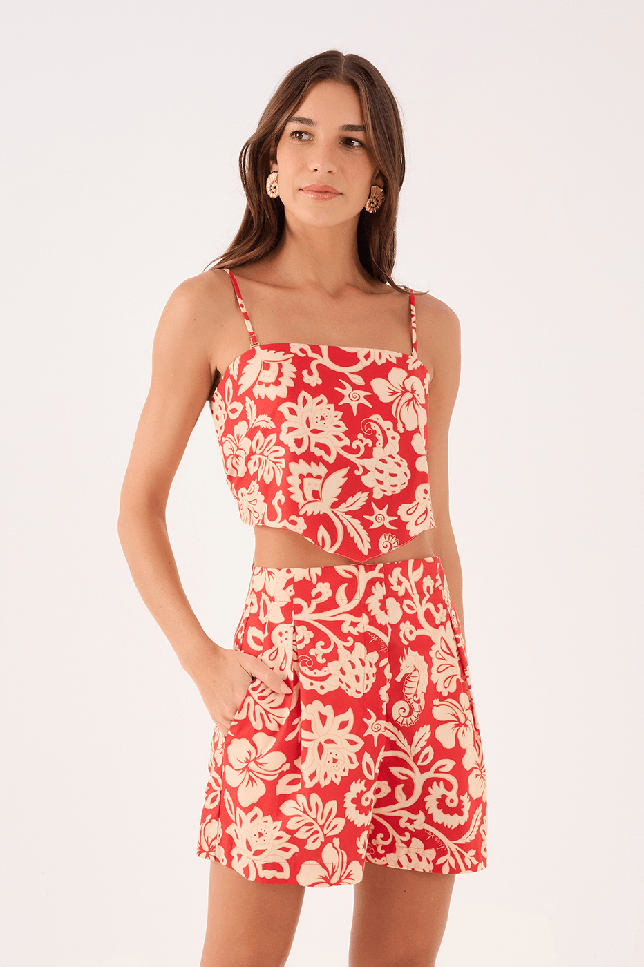 Veraneio Print Shorts