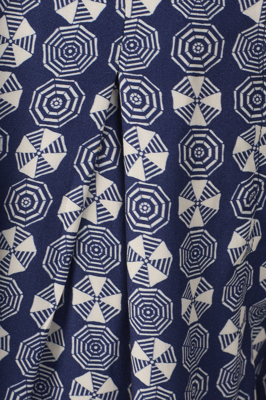 Blue Guarda-Sol Pleated Shorts