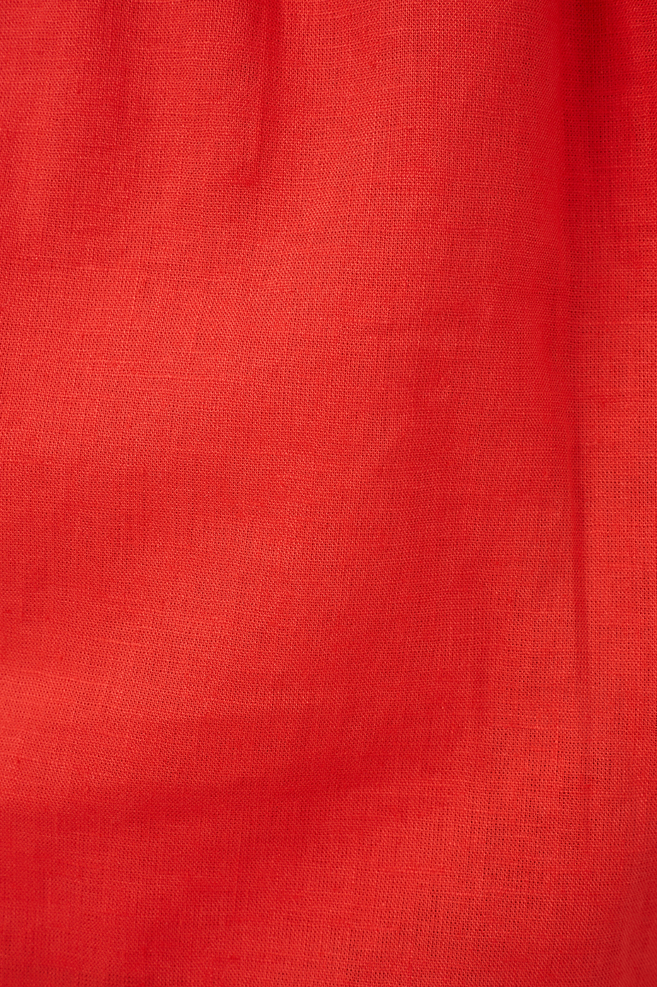 Red Elastic Waist Shorts with Contrast Piping
