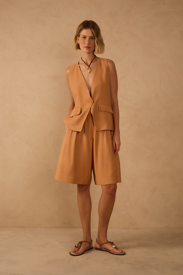 Tailored Pleats Bermuda