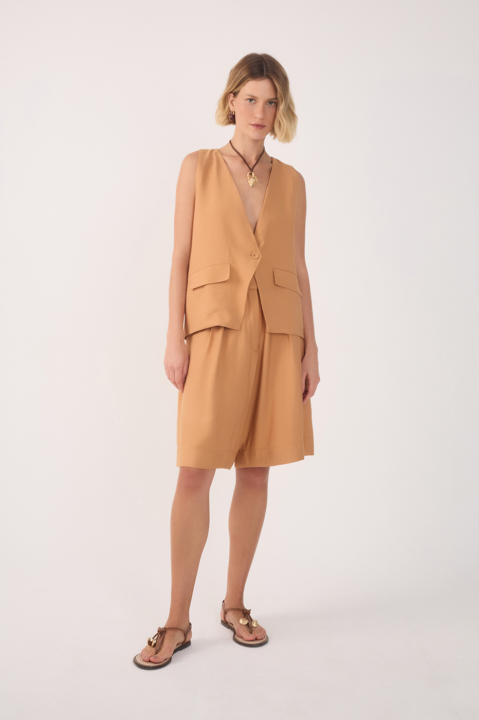 Tailored Pleats Bermuda