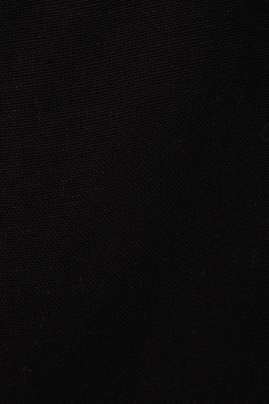 Black Buttoned Pockets Linen Shorts