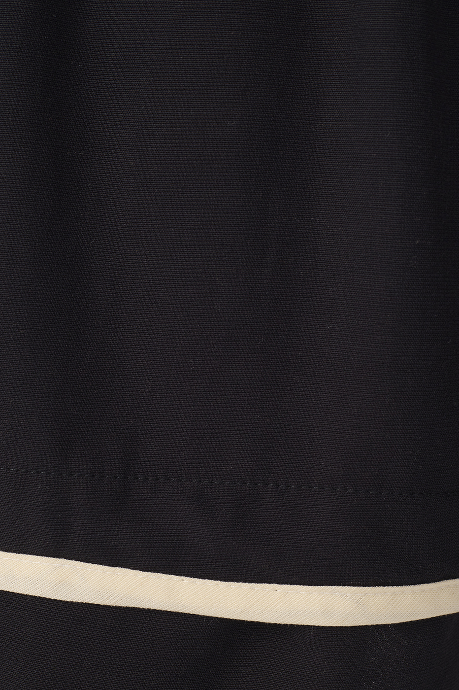 Black Bicolor Drawstring Pockets Shorts