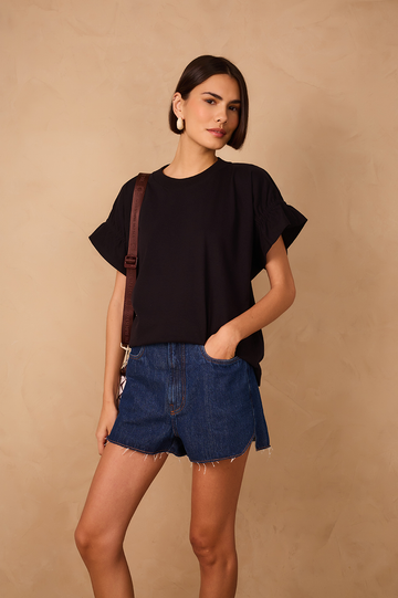 Denim Basic Pockets Shorts