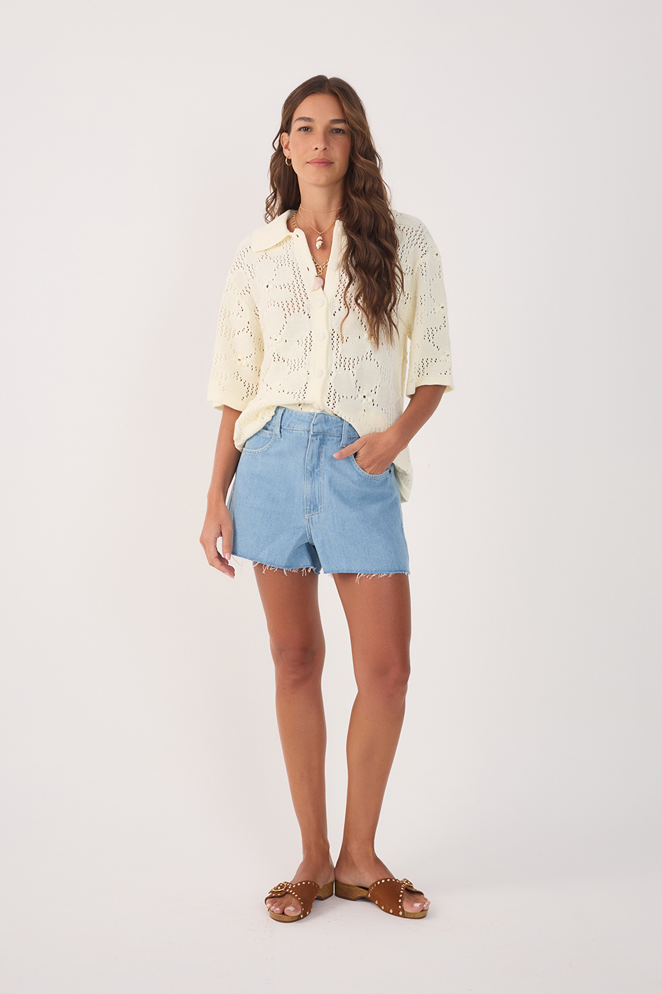 Basic Medium Denim Short