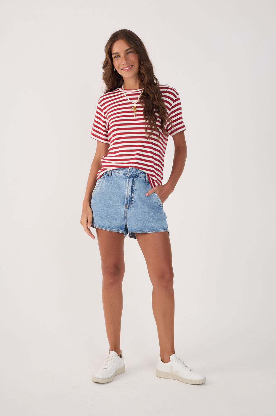 Tailored Denim Short