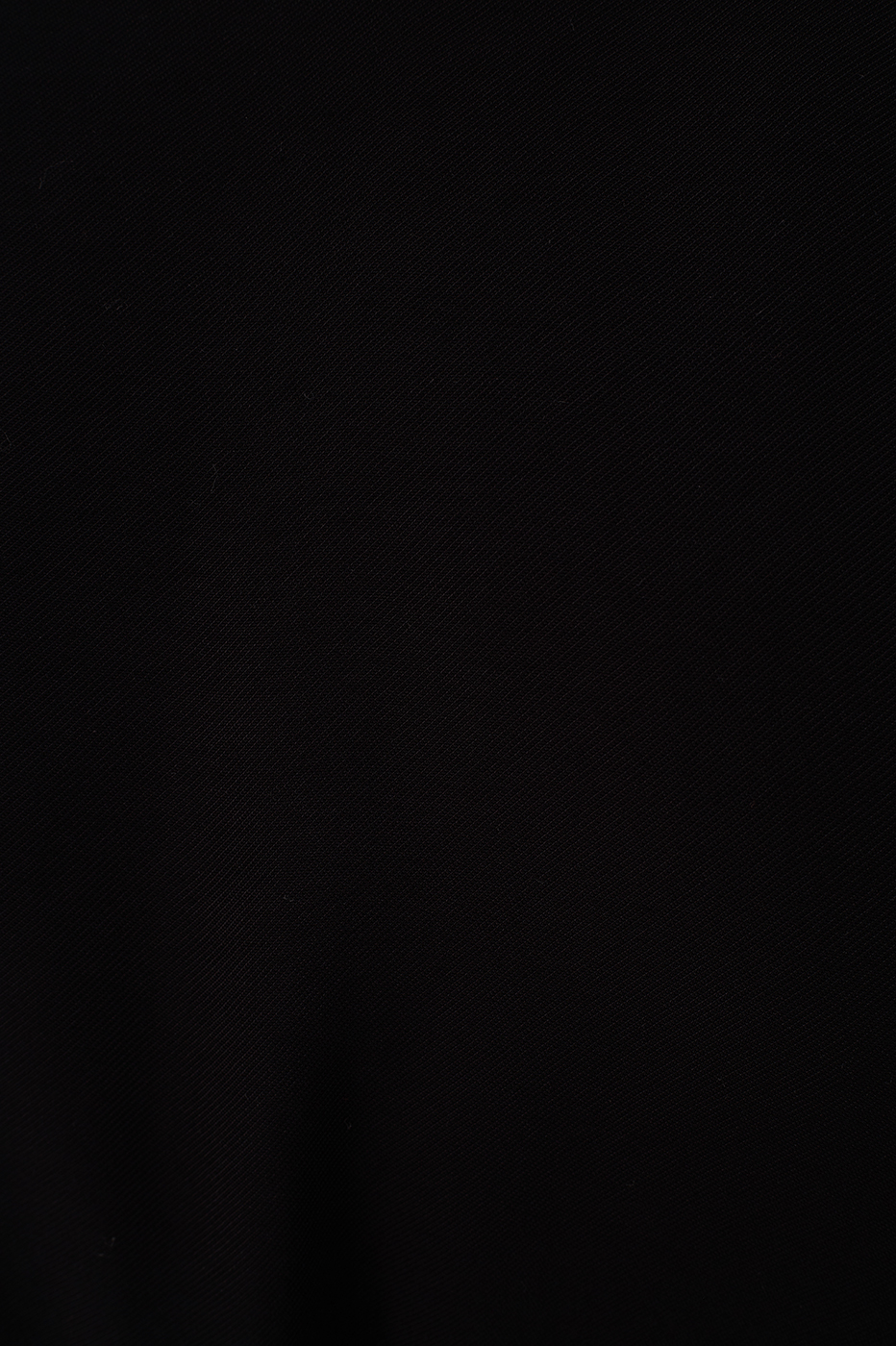 Black Asymmetric Side Pockets Linen Shorts