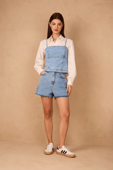 Denim Love Pockets Shorts