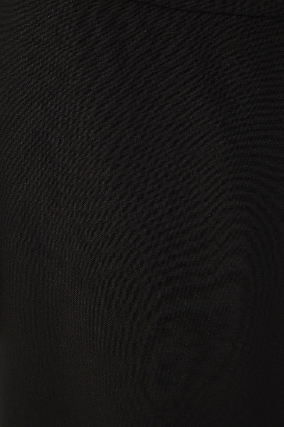Black Buttoned Front Slit Linen Midi Skirt
