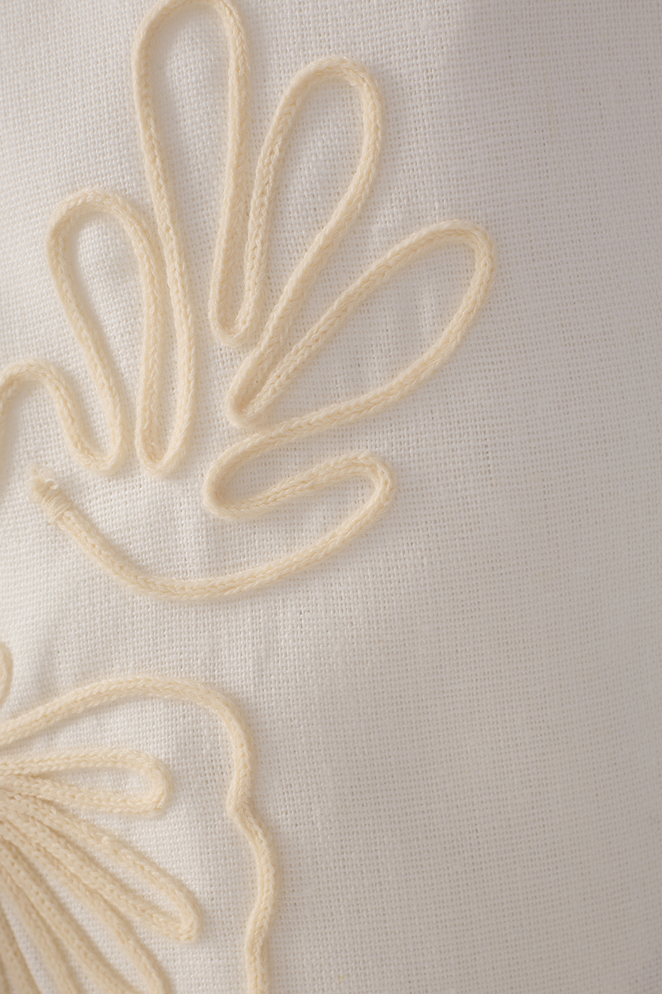 Embroidered Linen Skirt