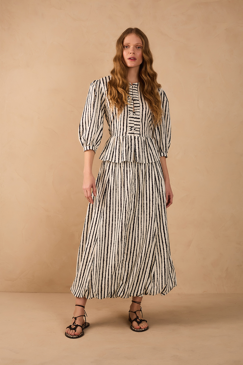 Bicolor Icarai Balloon Maxi Skirt