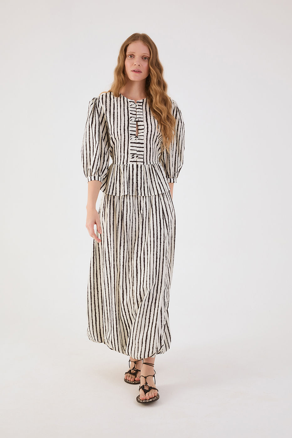 Bicolor Icarai Balloon Maxi Skirt