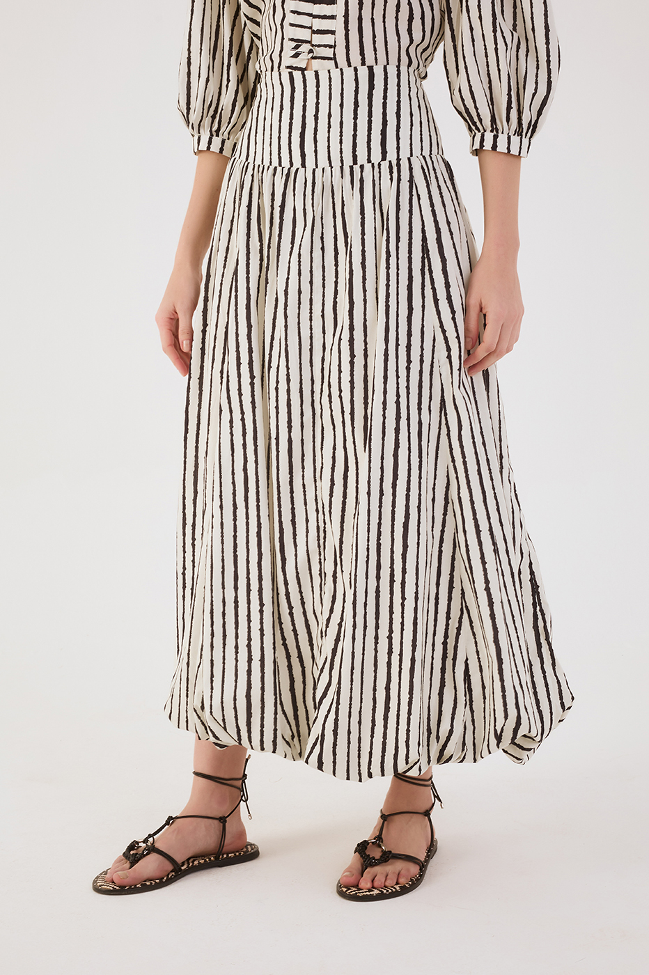 Bicolor Icarai Balloon Maxi Skirt