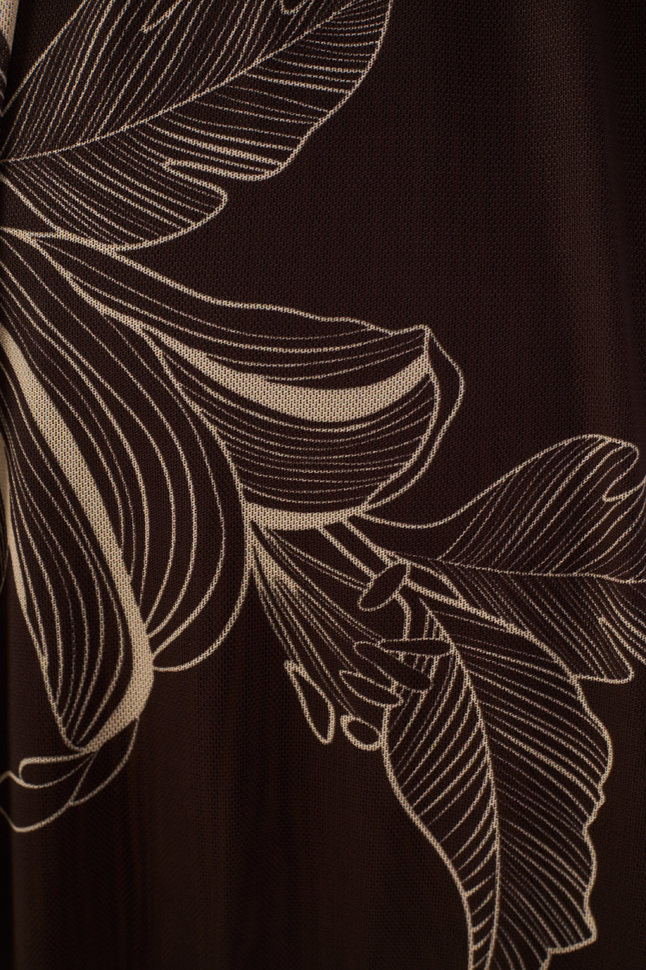Brown Flora Tulle Maxi Skirt