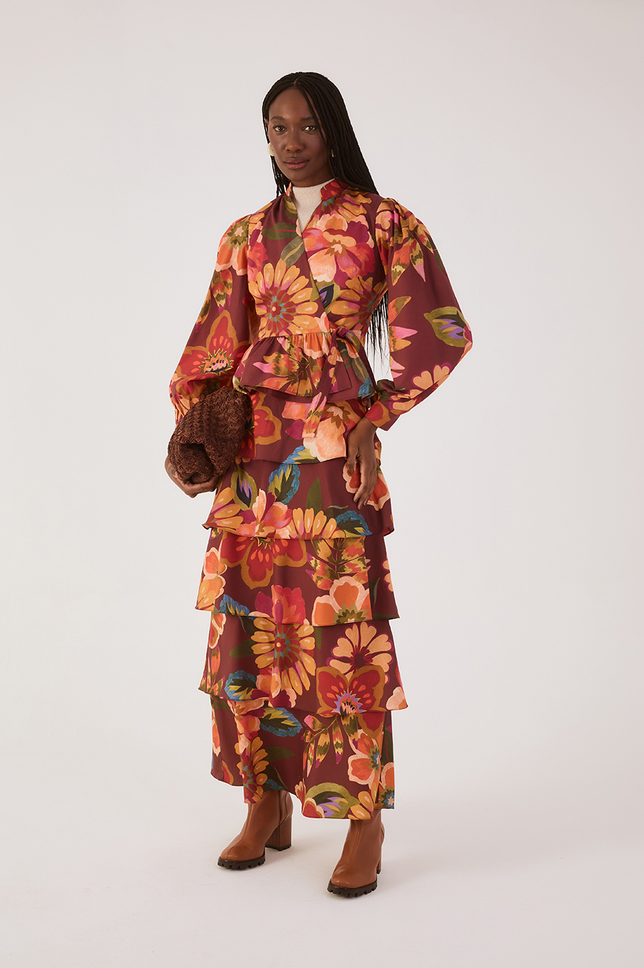Garden Print Skirt