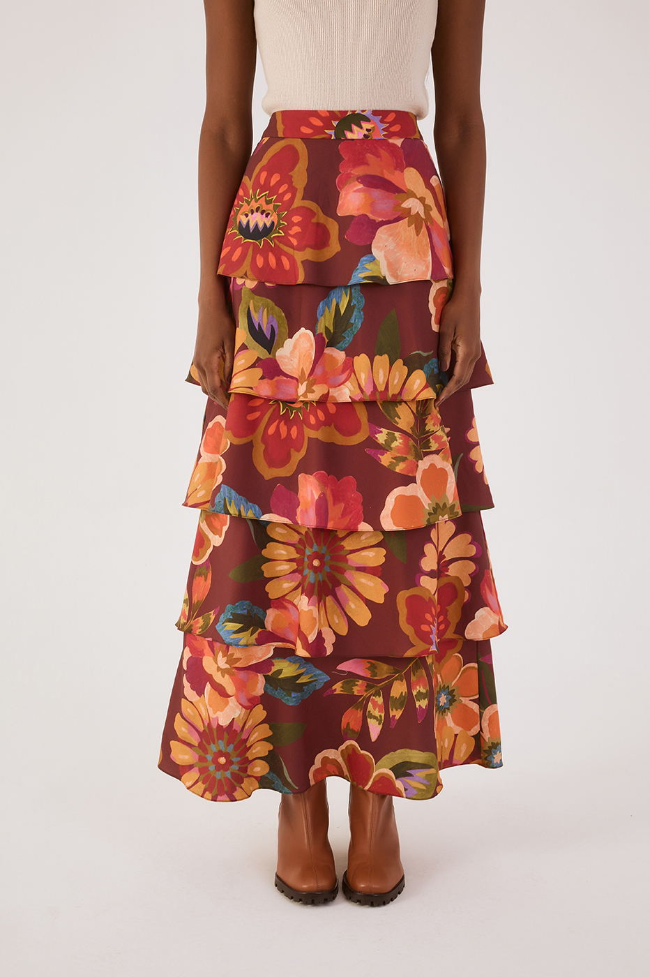 Garden Print Skirt