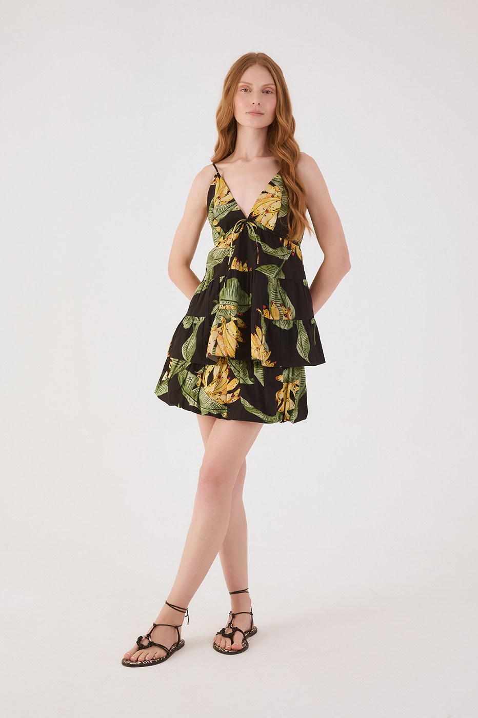 Para¨ªso Print Balloon Poplin Skirt