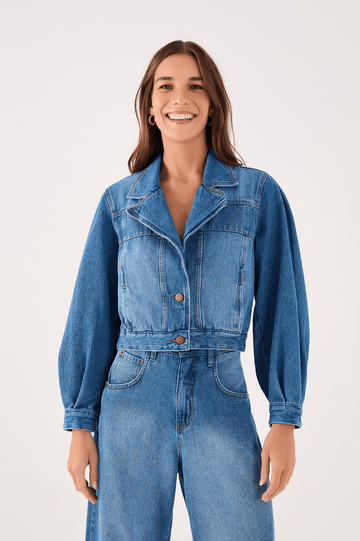 Cutout Denim Jacket