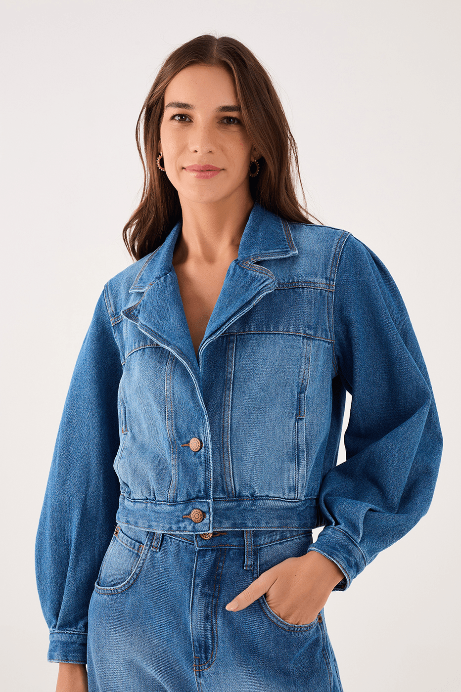 Cutout Denim Jacket