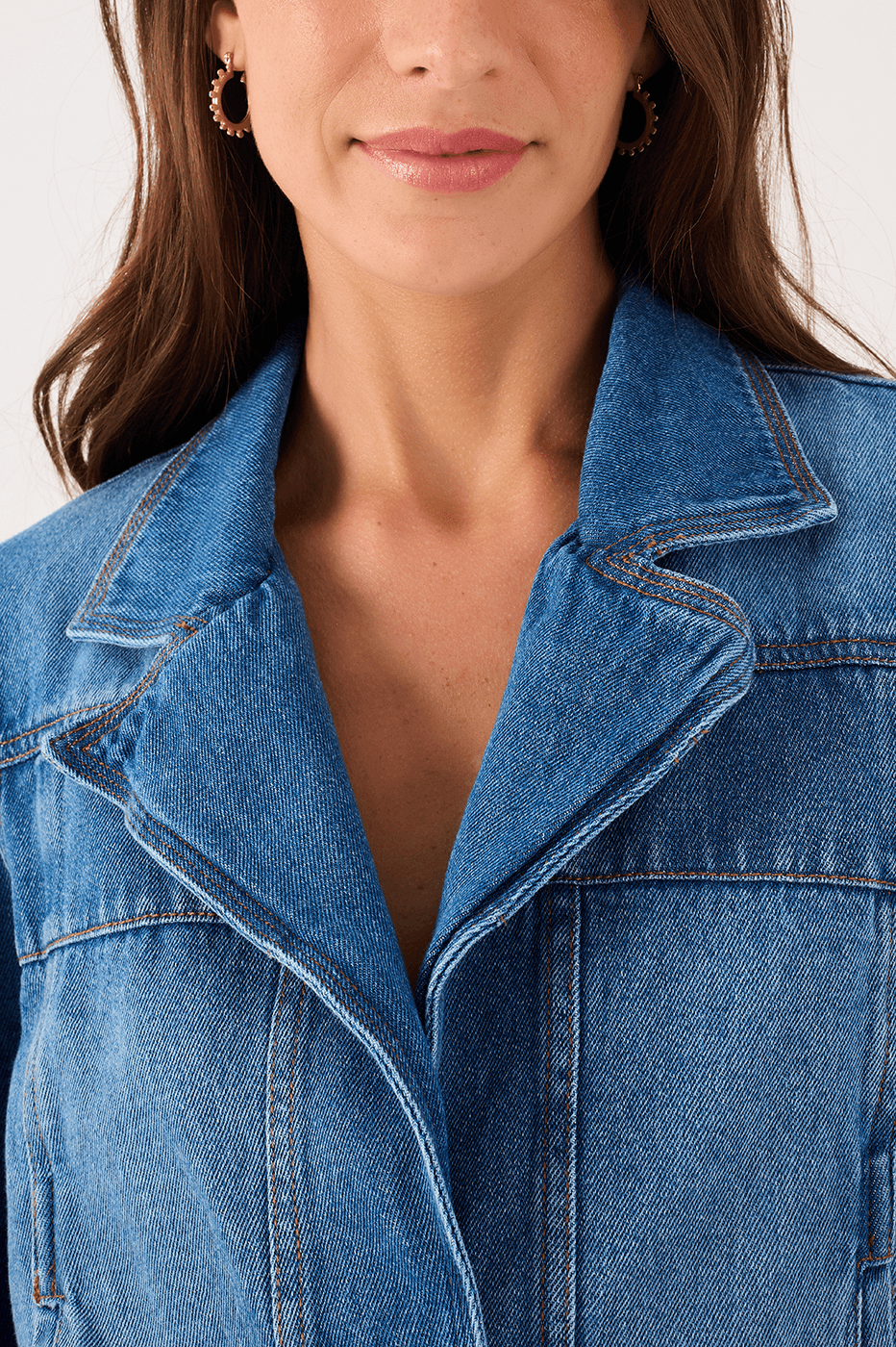 Cutout Denim Jacket