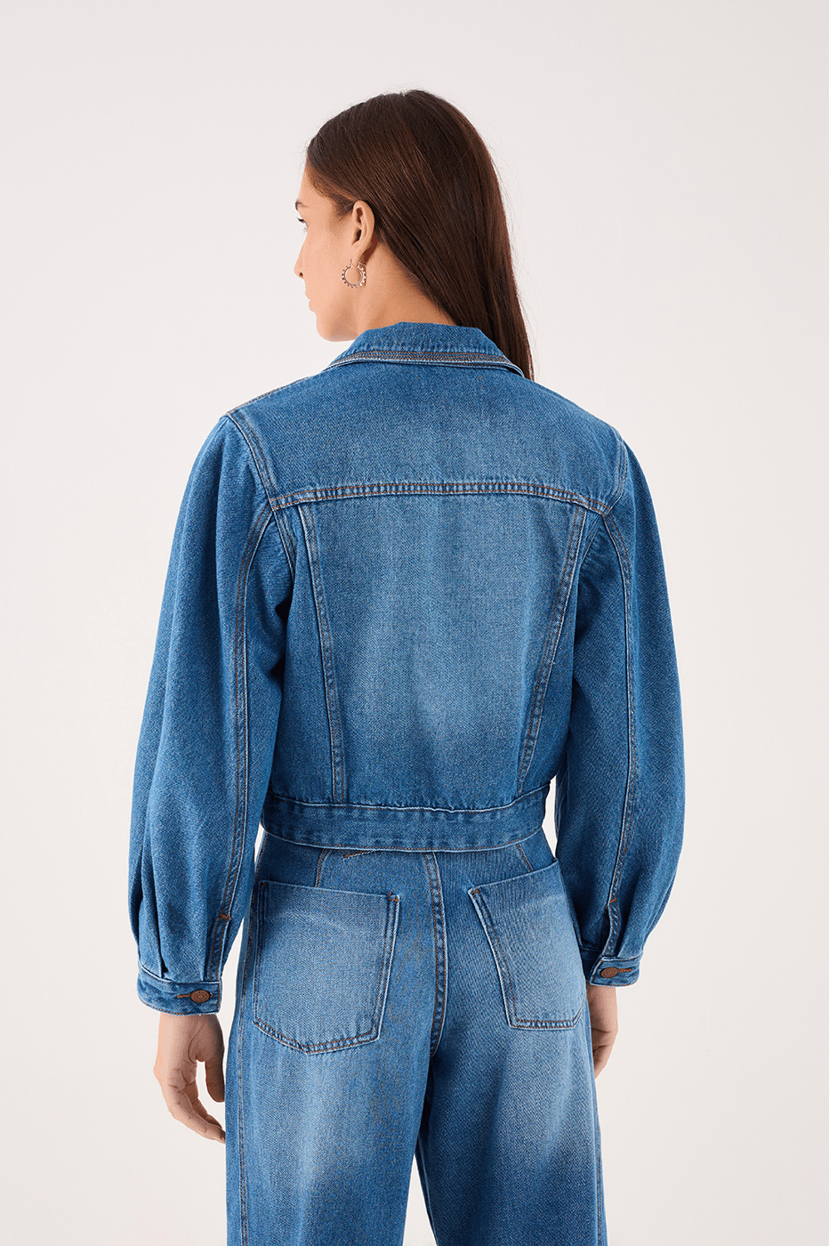 Cutout Denim Jacket