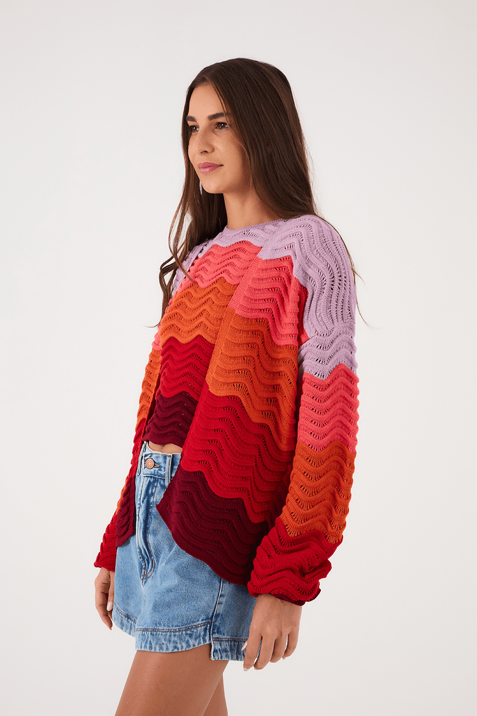 Multicolor Wa Tricot Cardigan