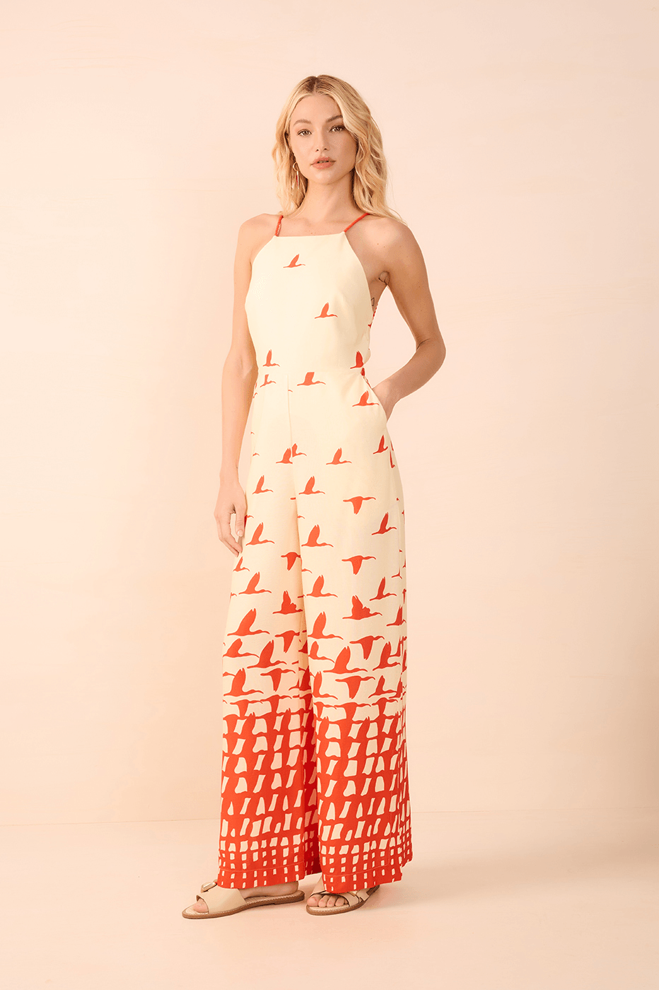 Guar¨¢s Print Linen Jumpsuit